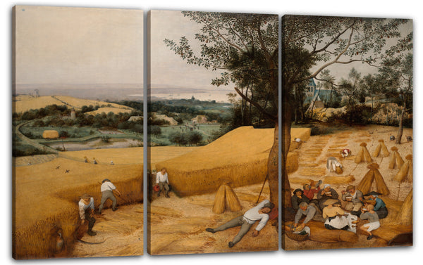 Leinwandbild Pieter Bruegel der Ältere - Die Erntemaschinen