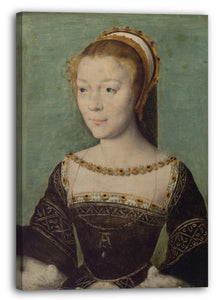 Leinwandbild Corneille de Lyon zugeschrieben - Anne de Pisseleu (1508-1576), Herzogin von Etampes