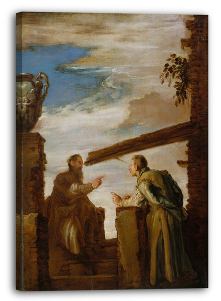 Leinwandbild Domenico Fetti - Die Parabel vom Stäbchen und vom Balken