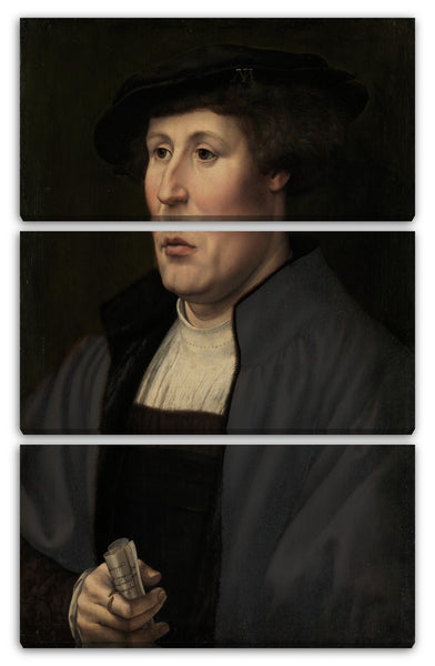 Leinwandbild Jan Gossart - Portrait eines Mannes