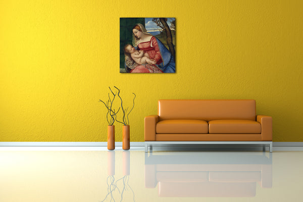 Leinwandbild Tizian - Madonna und Kind