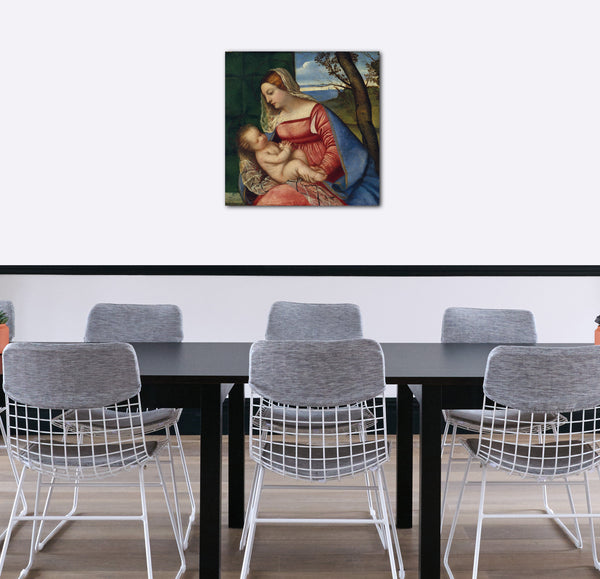 Leinwandbild Tizian - Madonna und Kind