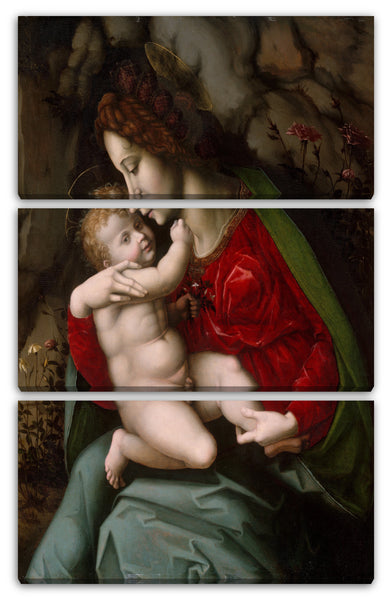 Leinwandbild Bachiacca (Francesco d'Ubertino Verdi) (Italienisch, Florenz 1494-1557 Florenz) - Madonna und Kind