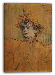 Leinwandbild Henri de Toulouse-Lautrec - Mademoiselle Nys