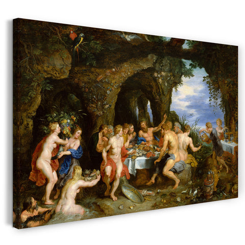 – Adonis Peter und Venus Paintings Rubens Printed - Leinwandbild Paul