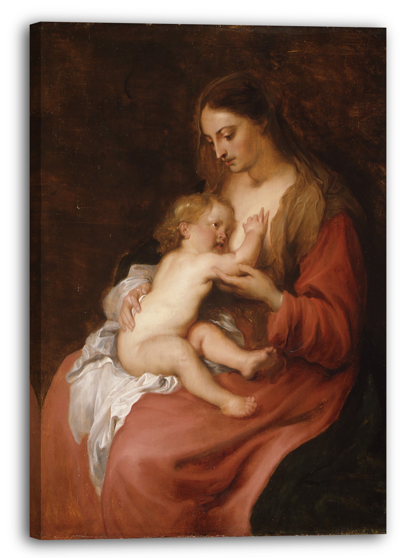 Leinwandbild Anthony van Dyck - Jungfrau und Kind