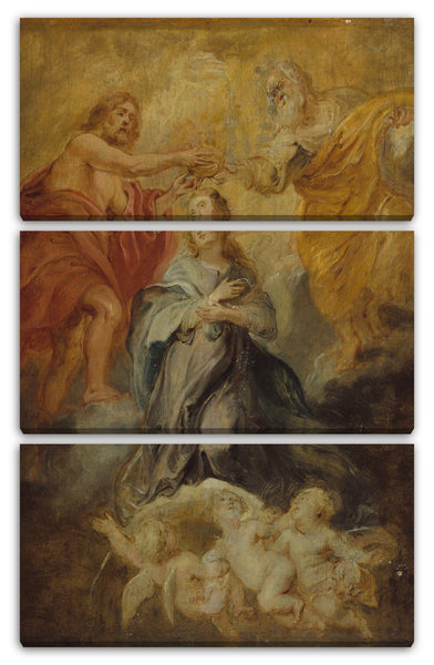 Leinwandbild Peter Paul Rubens - Die Krönung der Jungfrau