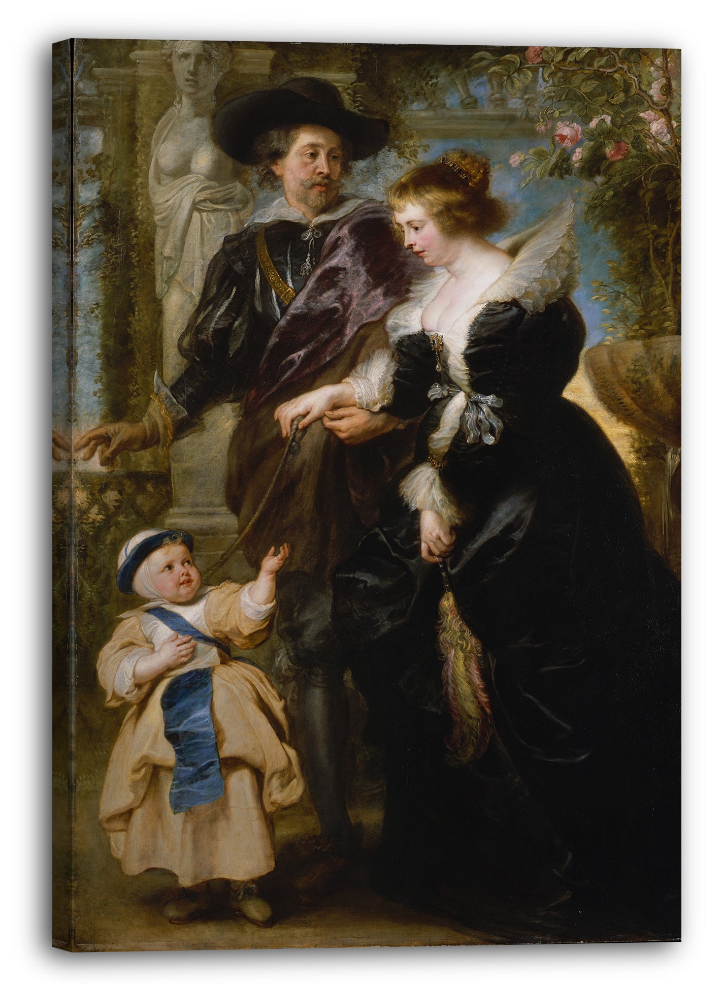 Leinwandbild Peter Paul Rubens - Rubens, seine Frau Helena Fourment (1614-1673) und ihr Sohn Frans (1633-1678)