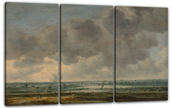Leinwandbild Jan van Goyen - Blick auf Haarlem und das Haarlemmer Meer