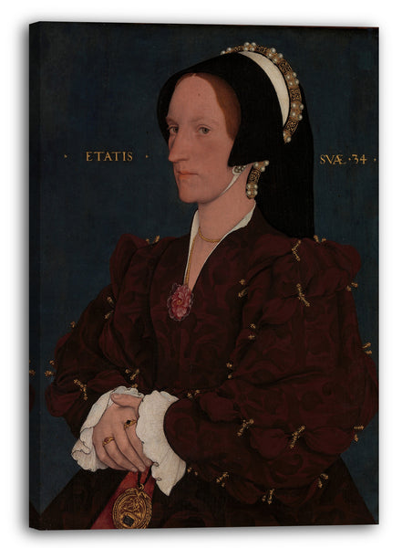 Leinwandbild Workshop von Hans Holbein dem Jüngeren - Lady Lee (Margaret Wyatt, geboren um 1509)
