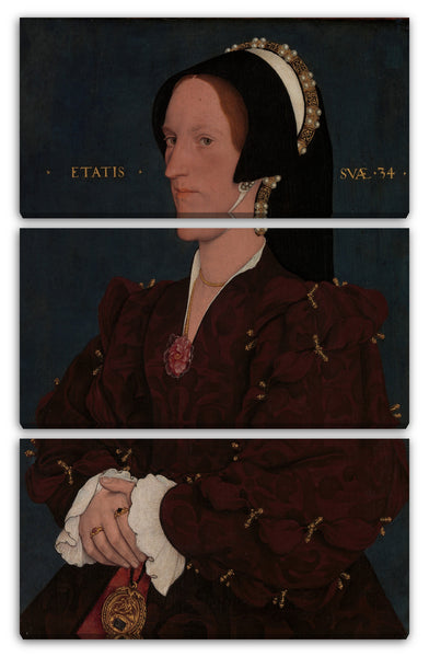 Leinwandbild Workshop von Hans Holbein dem Jüngeren - Lady Lee (Margaret Wyatt, geboren um 1509)