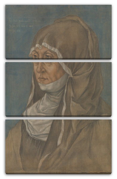 Leinwandbild Nachahmer von Albrecht Dürer - Porträt einer Frau, angeblich Caritas Pirckheimer (1467-1532)