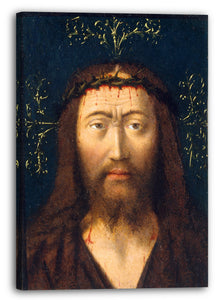 Leinwandbild Petrus Christus (Niederländer, Baarle-Hertog (Baerle-Duc), tätig bis 1444-gest. 1475/76 Brügge) - Kopf Christi