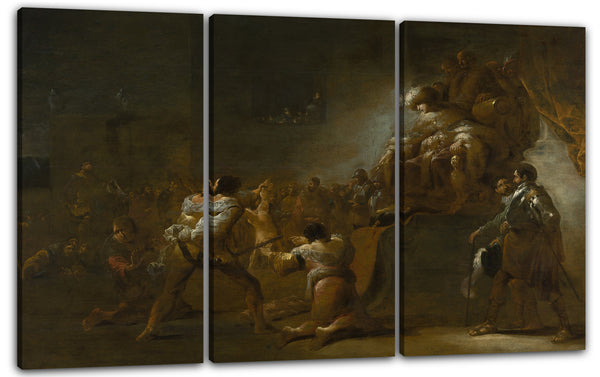 Leinwandbild Leonaert Bramer - Das Urteil Salomos