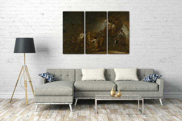 Leinwandbild Leonaert Bramer - Das Urteil Salomos