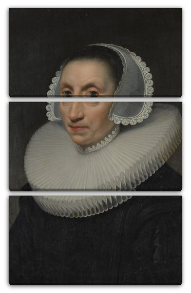 Leinwandbild Jan van Ravesteyn - Porträt einer Frau
