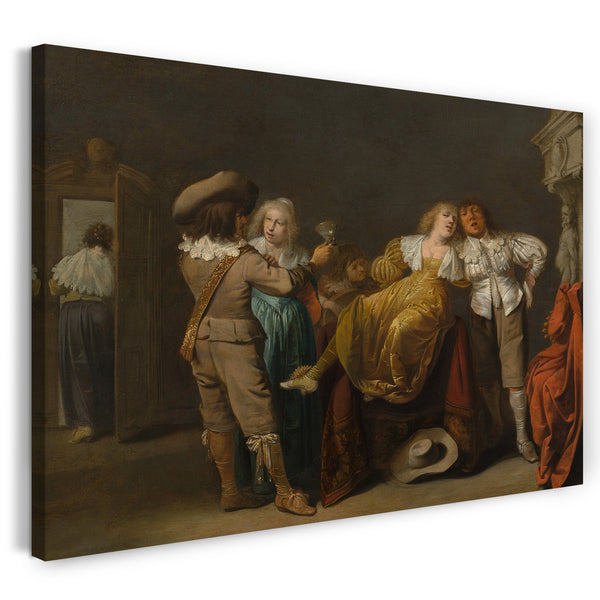 Leinwandbild Pieter Jansz. Quast - Eine Party von Merrymakers