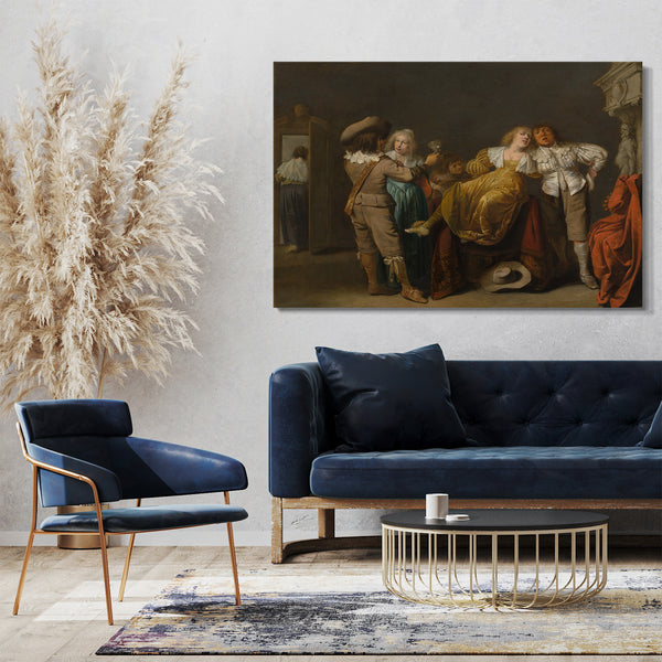 Leinwandbild Pieter Jansz. Quast - Eine Party von Merrymakers