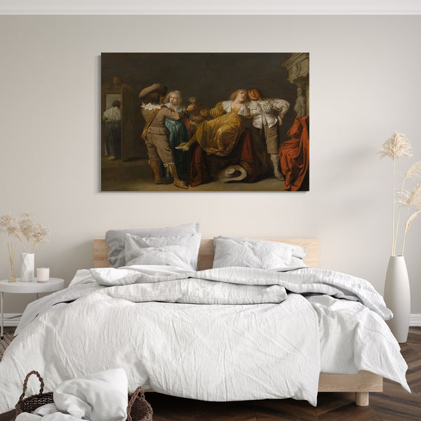 Leinwandbild Pieter Jansz. Quast - Eine Party von Merrymakers