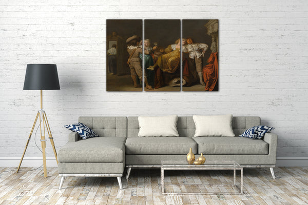 Leinwandbild Pieter Jansz. Quast - Eine Party von Merrymakers