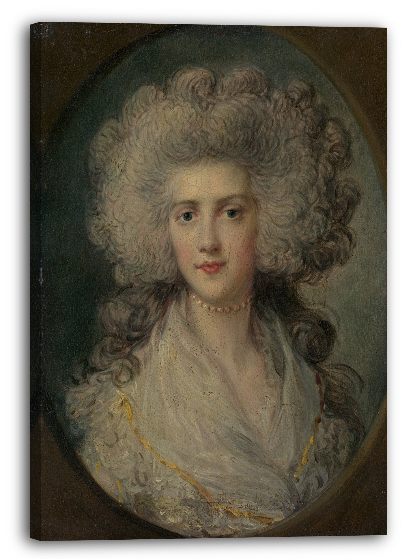 Leinwandbild Richard Gainsborough Dupont zugeschrieben - Frau John Puget (Catherine Hawkins)
