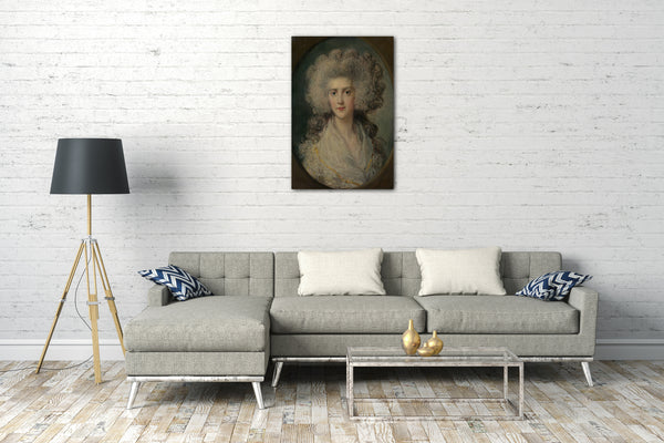 Leinwandbild Richard Gainsborough Dupont zugeschrieben - Frau John Puget (Catherine Hawkins)