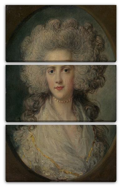 Leinwandbild Richard Gainsborough Dupont zugeschrieben - Frau John Puget (Catherine Hawkins)