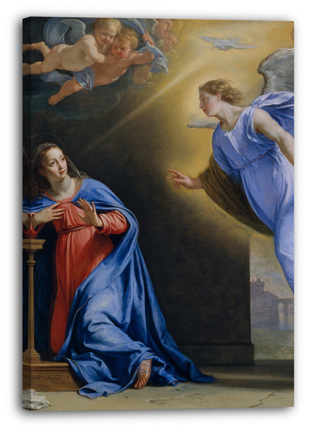 Leinwandbild Philippe de Champaigne - Die Ankündigung