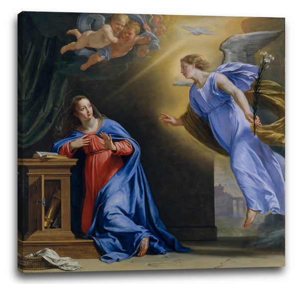 Leinwandbild Philippe de Champaigne - Die Ankündigung