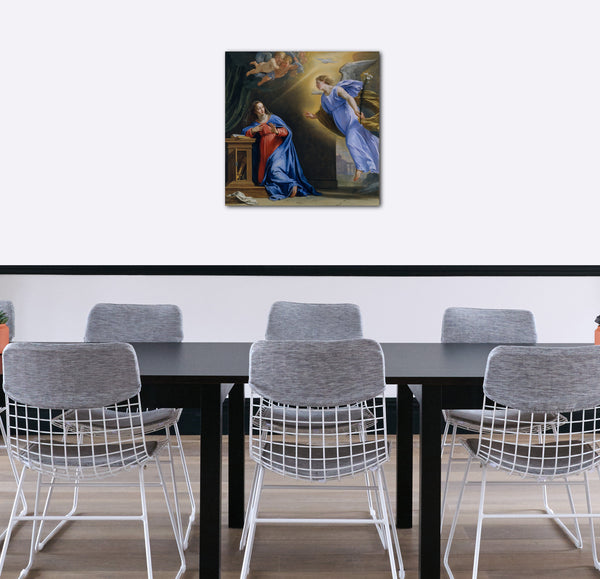 Leinwandbild Philippe de Champaigne - Die Ankündigung
