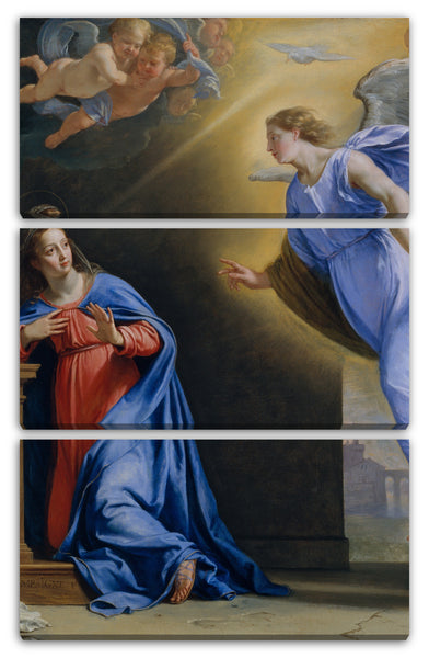 Leinwandbild Philippe de Champaigne - Die Ankündigung