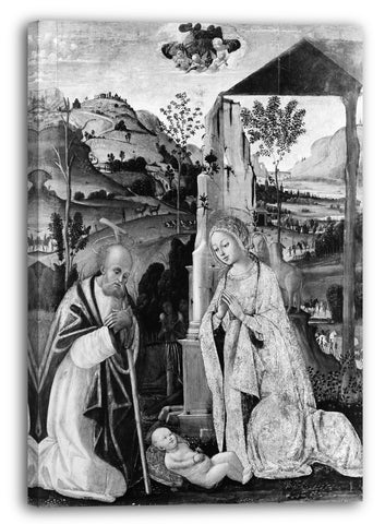 Leinwandbild Bernardino Fungai - Die Geburt Christi