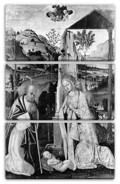 Leinwandbild Bernardino Fungai - Die Geburt Christi