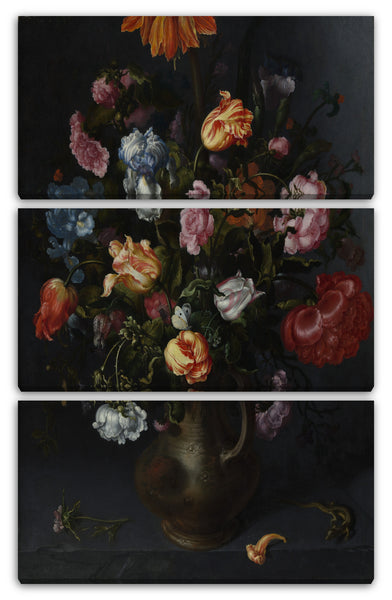 Leinwandbild Jacob Vosmaer - Eine Vase mit Blumen
