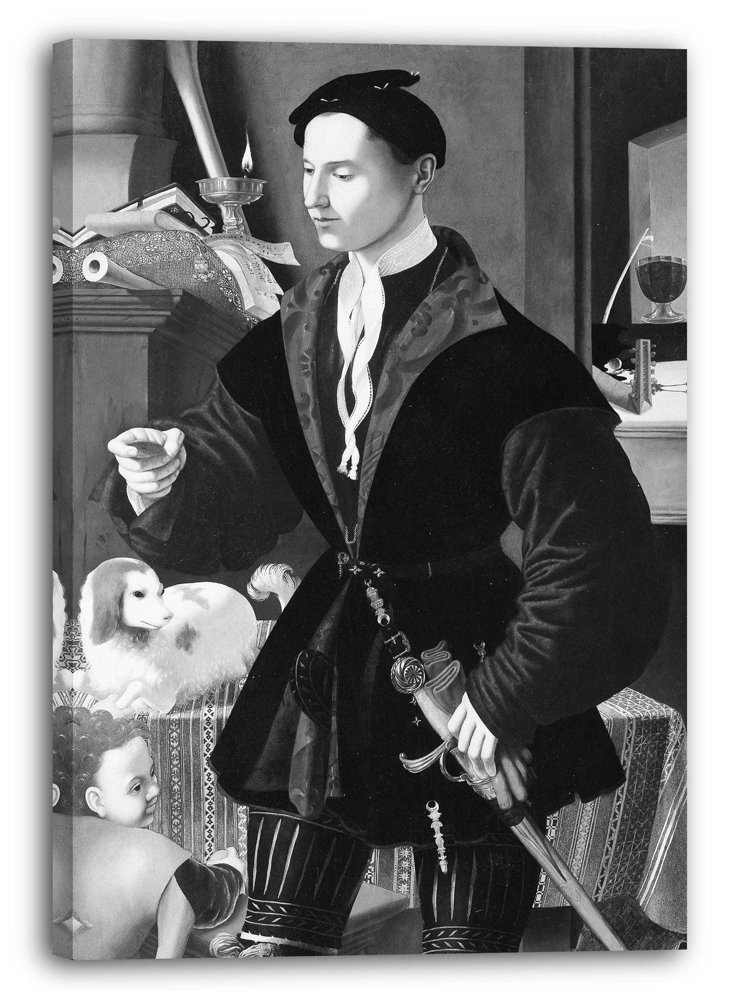 Leinwandbild Benedetto Pagni - Portrait eines jungen Mannes