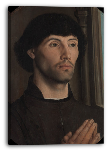 Leinwandbild Hugo van der Goes - Portrait eines Mannes