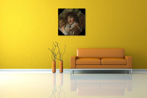 Leinwandbild Frans Hals - Der Raucher