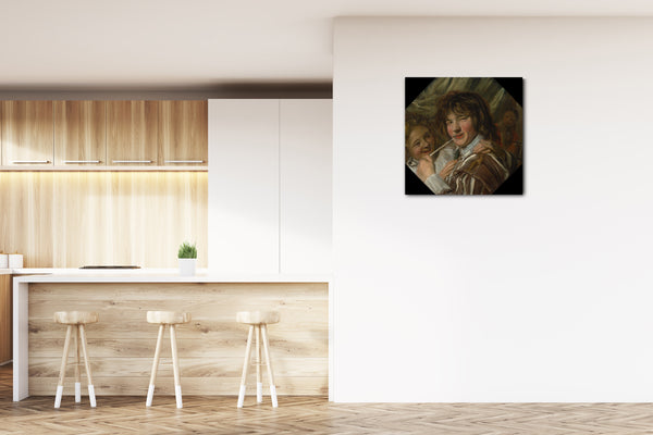 Leinwandbild Frans Hals - Der Raucher