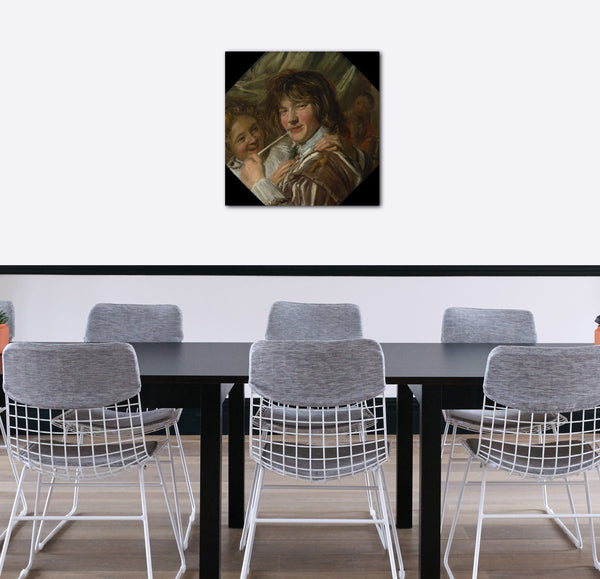 Leinwandbild Frans Hals - Der Raucher