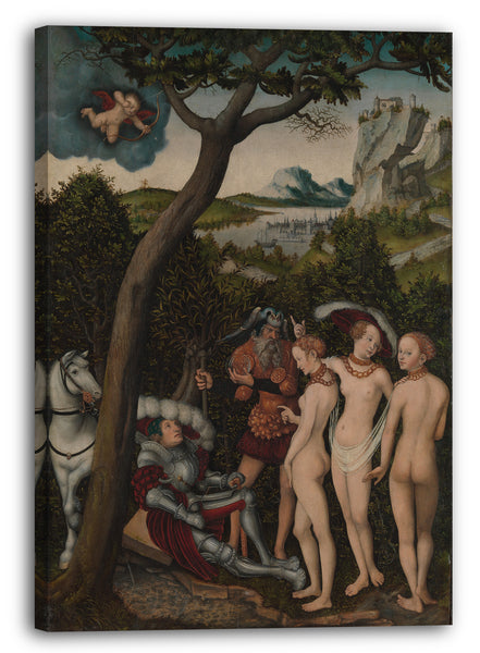Leinwandbild Lucas Cranach der Ältere - Das Urteil von Paris