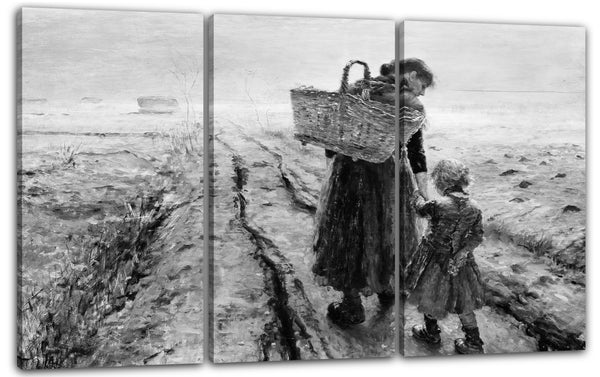 Leinwandbild Fritz von Uhde - Nach Hause gehen