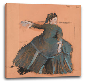 Leinwandbild Edgar Degas - Frau auf einem Sofa