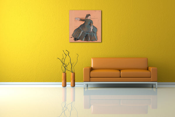 Leinwandbild Edgar Degas - Frau auf einem Sofa