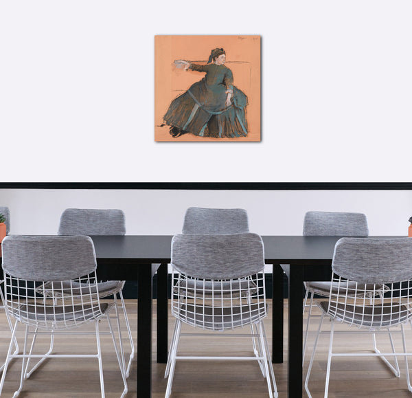 Leinwandbild Edgar Degas - Frau auf einem Sofa