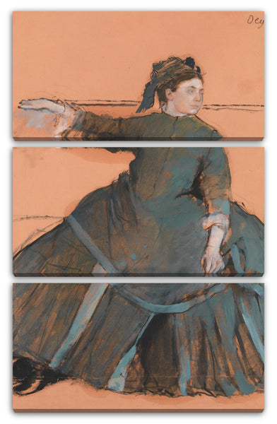 Leinwandbild Edgar Degas - Frau auf einem Sofa