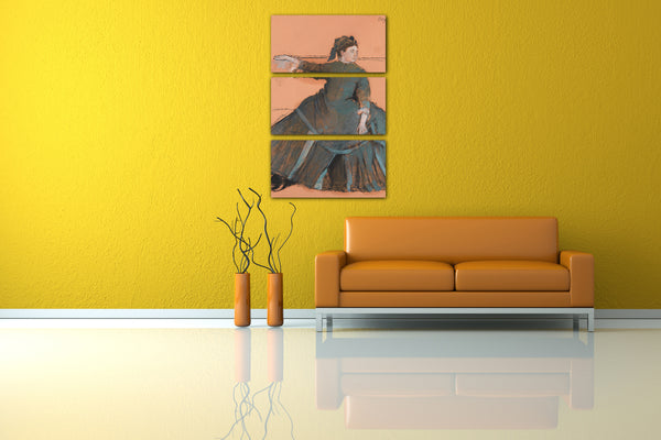 Leinwandbild Edgar Degas - Frau auf einem Sofa