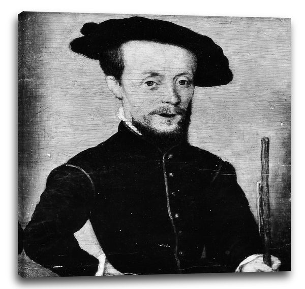 Leinwandbild Stil von Corneille de Lyon - Porträt eines Zwergs