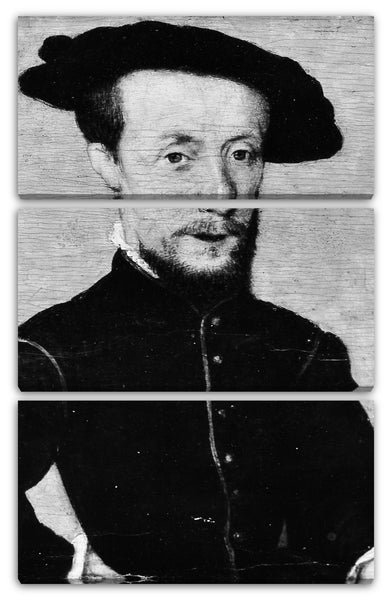 Leinwandbild Stil von Corneille de Lyon - Porträt eines Zwergs