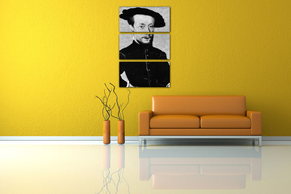 Leinwandbild Stil von Corneille de Lyon - Porträt eines Zwergs