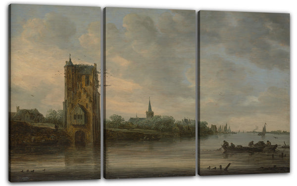 Leinwandbild Jan van Goyen - Das Pelkus Tor bei Utrecht